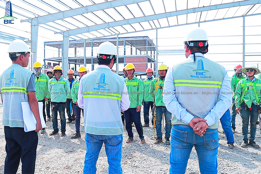Construction and Installation of Steel Structure Factory Project Viet My Dong Nai