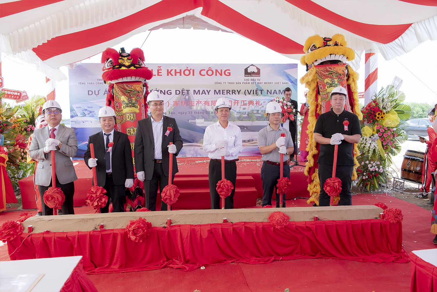 GROUNDBREAKING CEREMONY OF MERRY VIETNAM FACTORY PROJECT