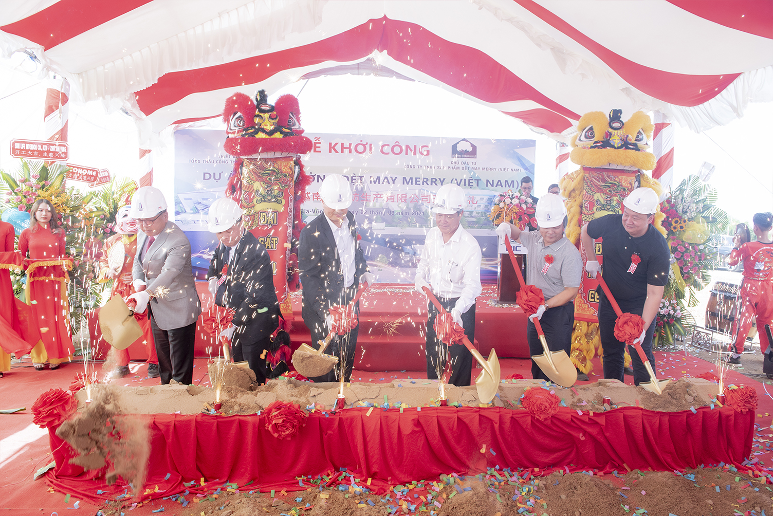 GROUNDBREAKING CEREMONY OF MERRY VIETNAM FACTORY PROJECT