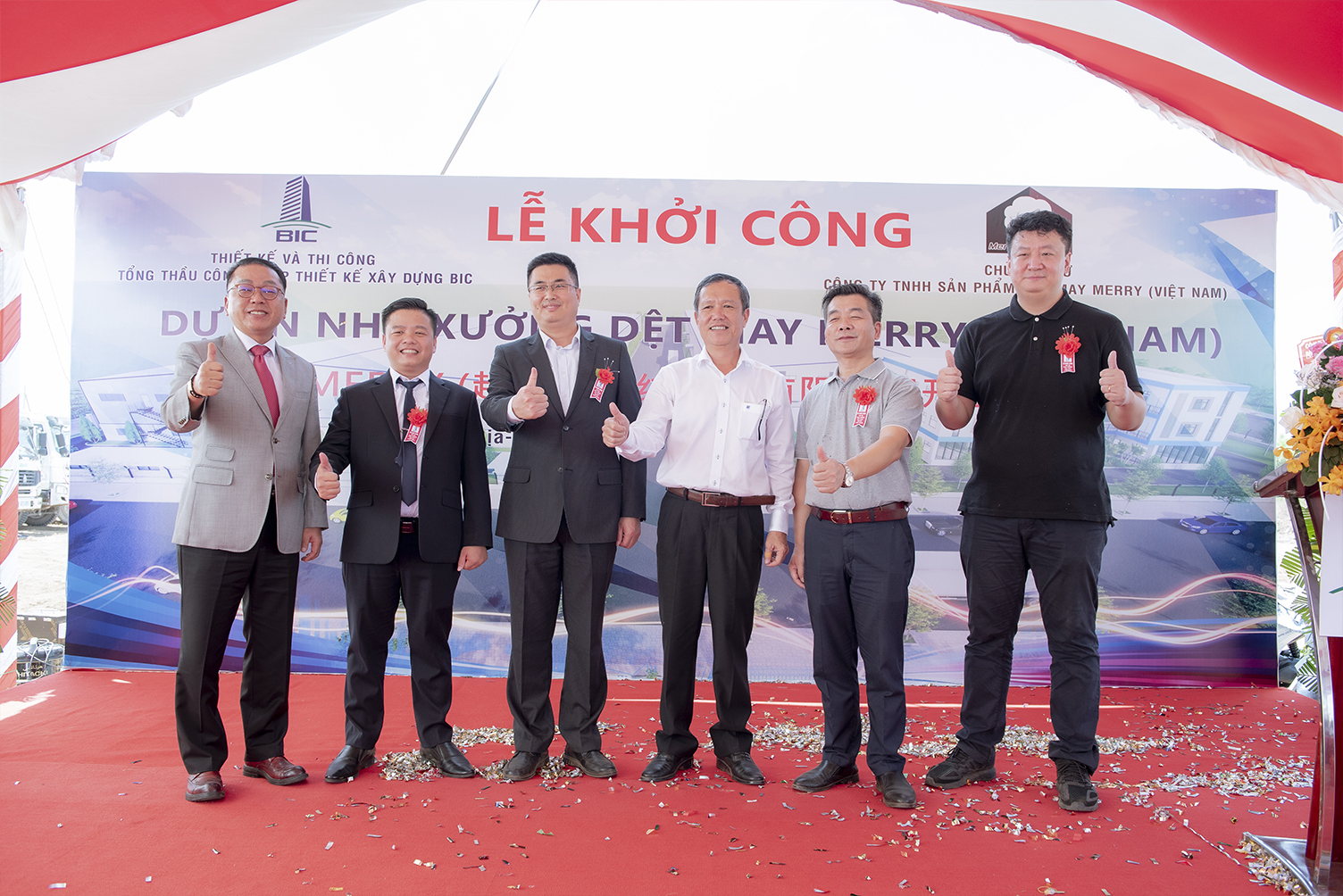 GROUNDBREAKING CEREMONY OF MERRY VIETNAM FACTORY PROJECT