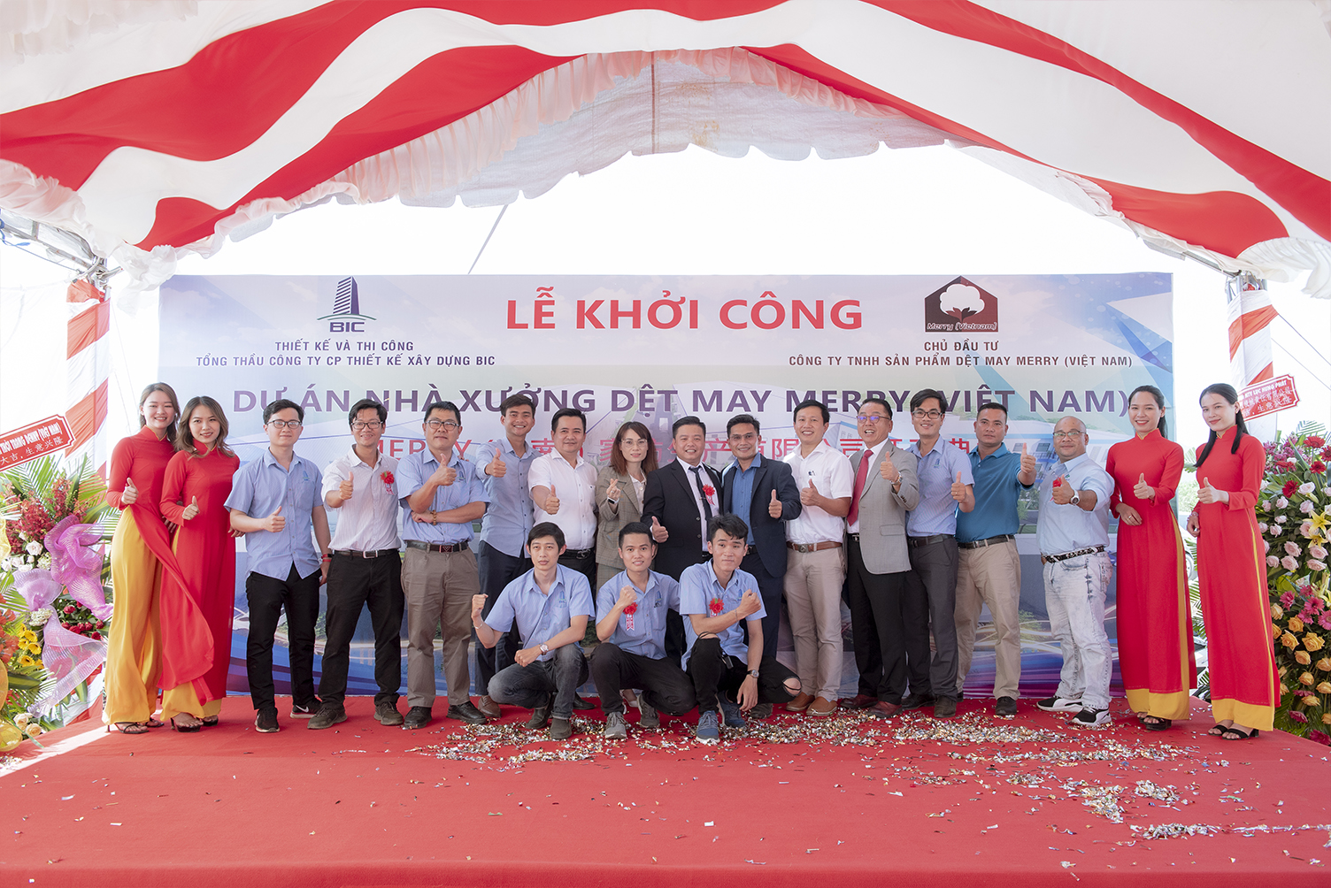 GROUNDBREAKING CEREMONY OF MERRY VIETNAM FACTORY PROJECT