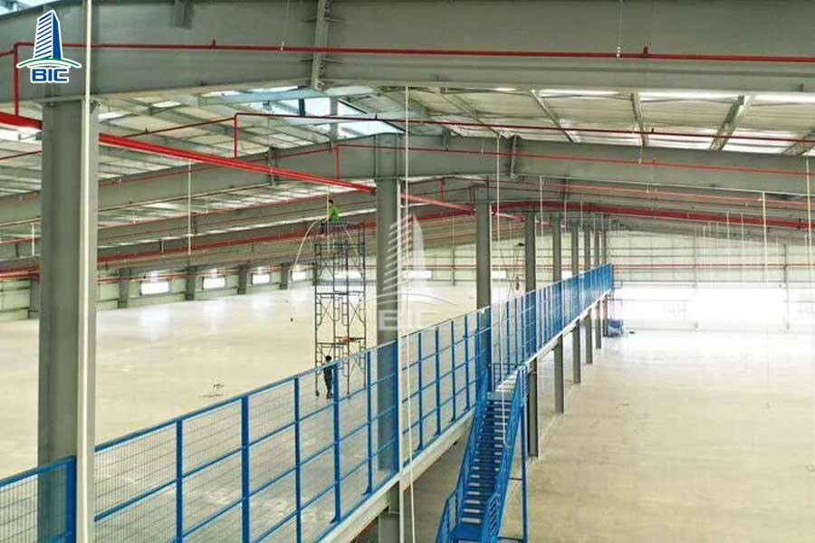 thiết kế nhà xưởng có tầng lửng