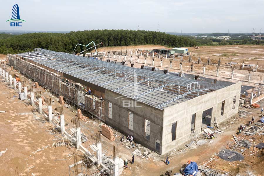 nhà xưởng kết cấu thép
