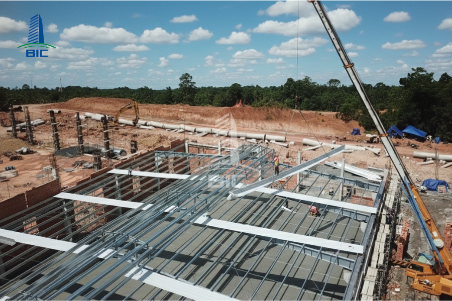 thi công nhà xưởng tiền chế