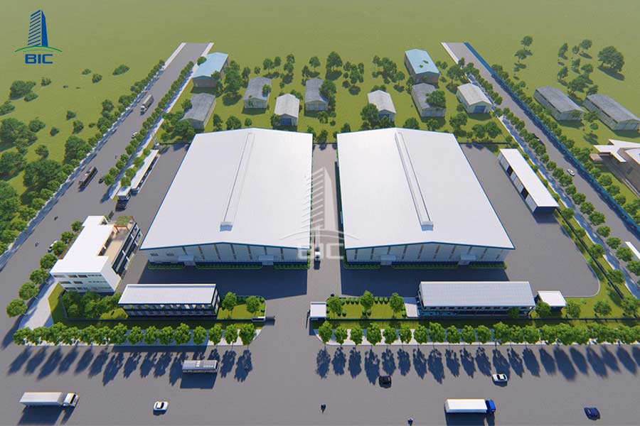 thiết kế nhà xưởng 200m2