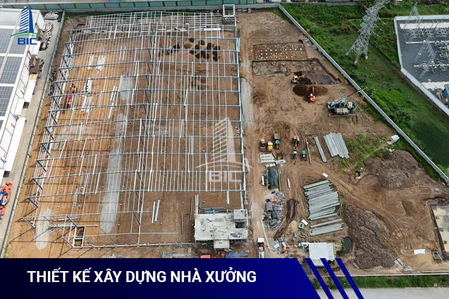 thiết kế xây dựng nhà xưởng