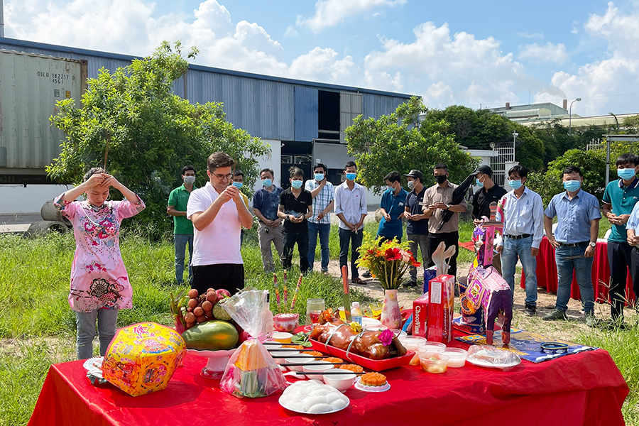 Hình ảnh lễ khởi công xây dựng nhà máy