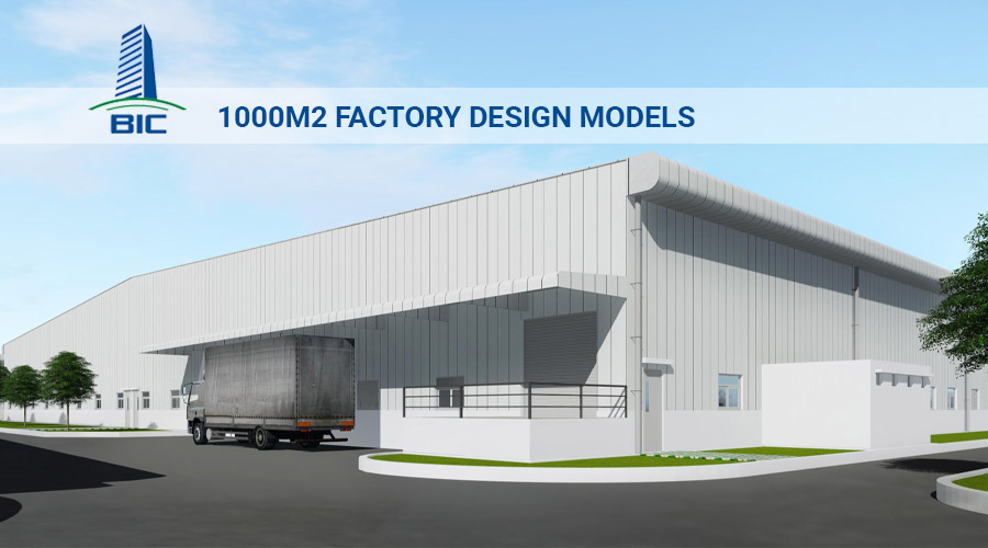 1000m2 Factory Design Models