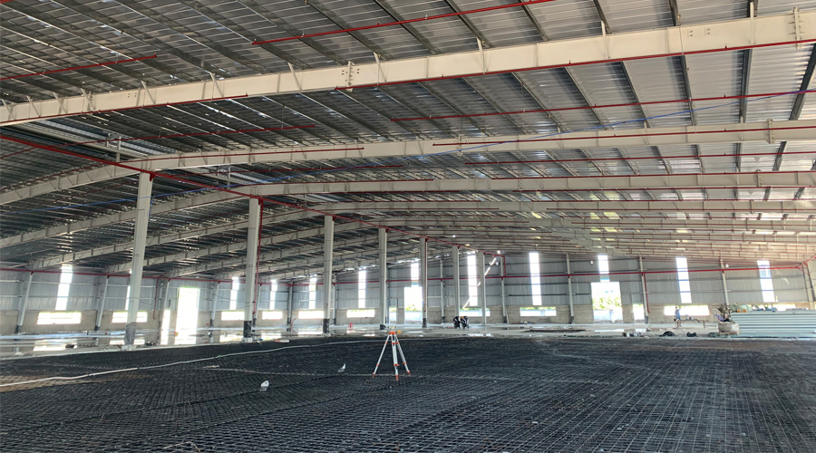 How much is the unit price of 1M2 reinforced concrete floor?