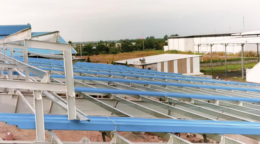 VOICE SYSTEM IN STEEL STRUCTURE FACTORY