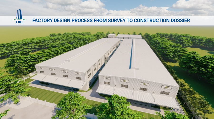 Factory Design Process from Survey to Construction Dossier