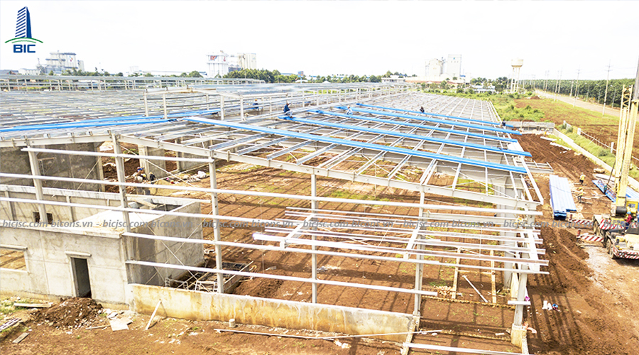 Standard factory, warehouse construction